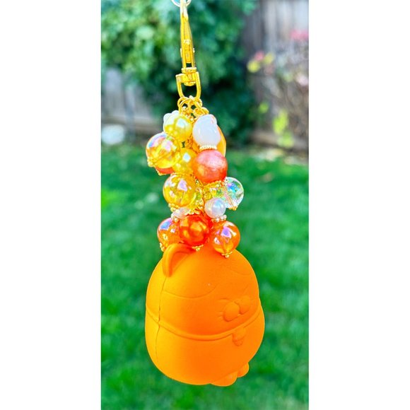 Amuse Maneki Neko Kitty Bread Pan Squishy Keychain Purse Bag Charm - Picture 2 of 7